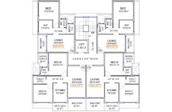 7th Floor Plan